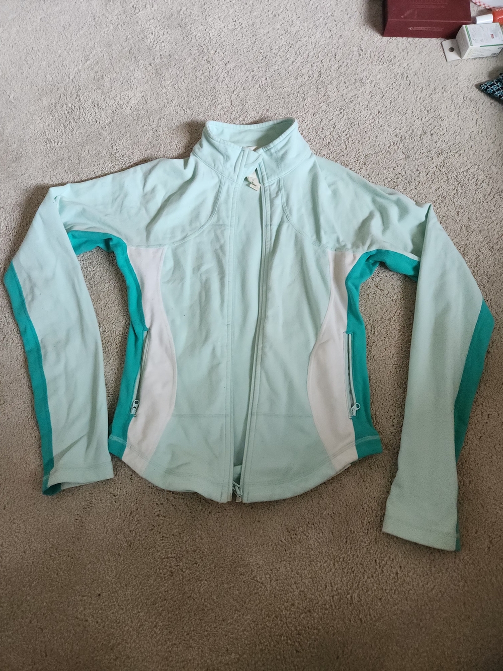 Lululemon Light Aqua Teal Blue Performance Zip Jacket - Women
